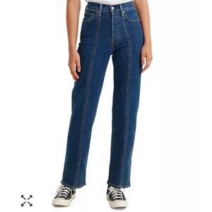 Levi’s Women's Ribcage Straight-Leg Seamed Jeans